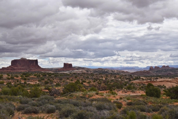The landscape changes seems to change at every turn and all of it is stunning Near Moab Utah   x 
