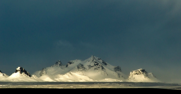 The Langjokull Mountains of Iceland 