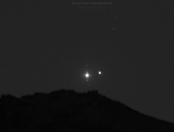 The Last sight of the great planetary conjunction