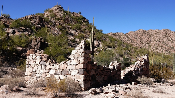The Lost Cabin from the Lost Cabin Mine Organ Pipe National Monument Arizona USA