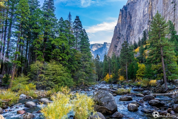 The Merced River in Yosemite National Park CA 