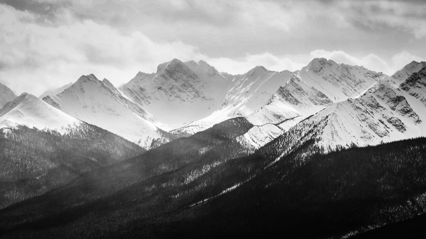The mighty mountains of Banff Alberta Canada 