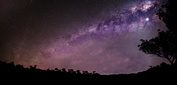 The Milky Way and Venus above Rural NSW 