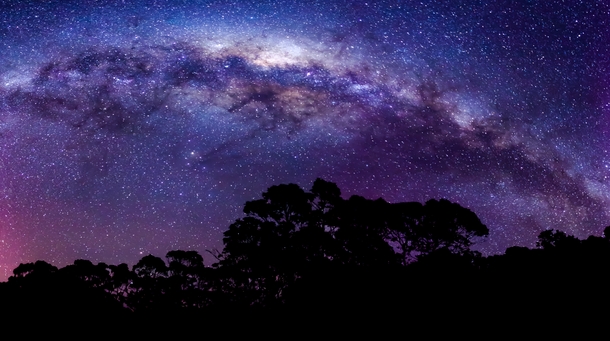 The Milky Way as shot in Tasmania Australia 