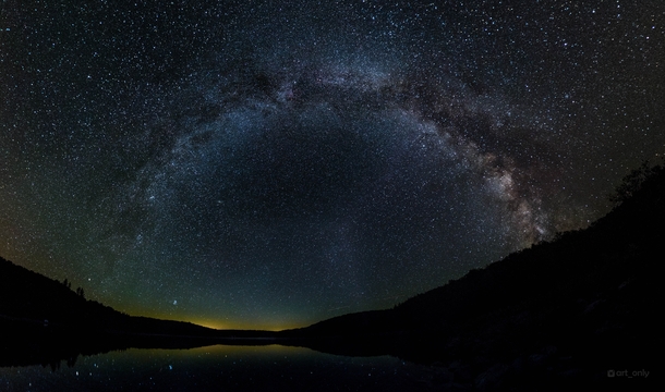 The Milky Way in Spruce Knob West Virginia - One of the darkest spots in East US 