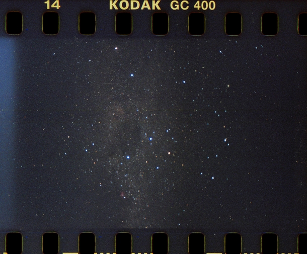 The Milky Way on mm film 