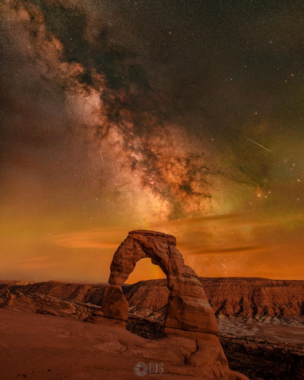 The Milky Way over Arches National Park Utah