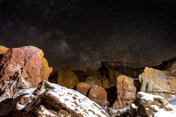 The Milky Way over the Paint Mines east of Colorado Springs 