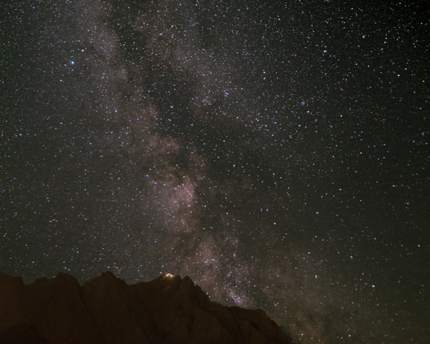 The Milky Way over the Zugspitze Germany 