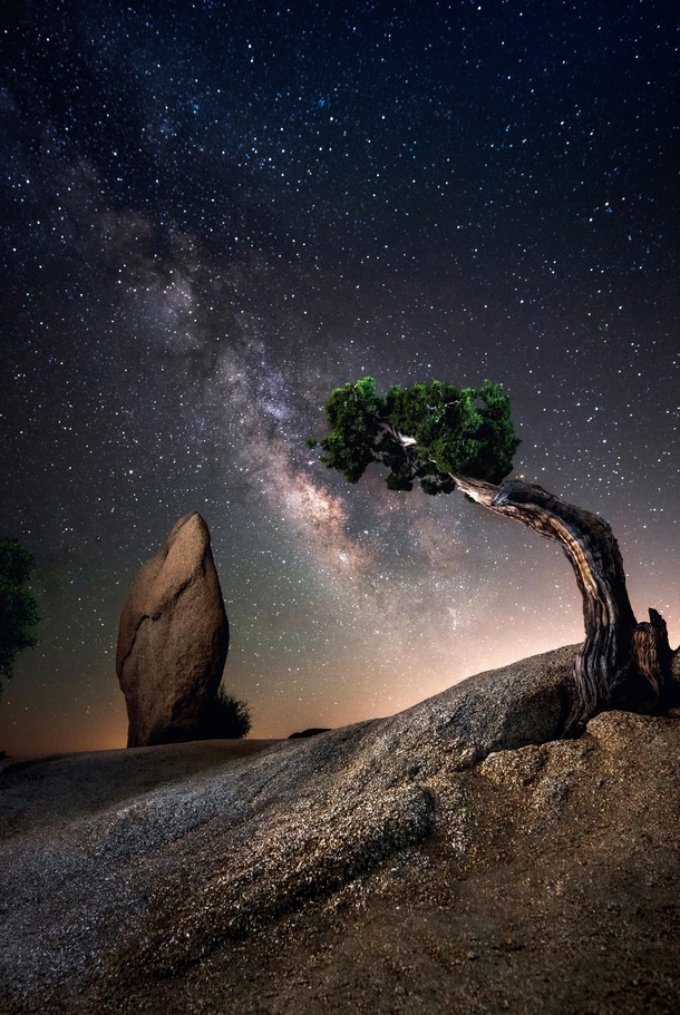 The Milky Way putting on a show in Joshua Tree CA 