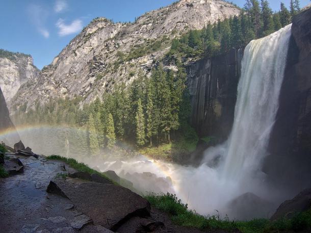 The Mist Trail Vernal Falls Yosemite National Park CA 