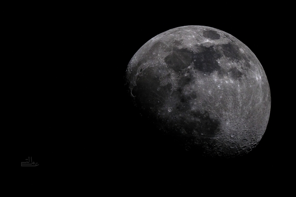 The moon at KM taken with an  newtonian telescope 