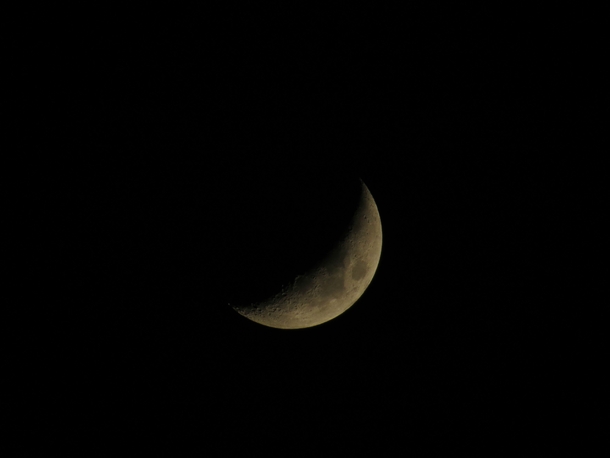 The Moon in its Waxing Crescent phase 