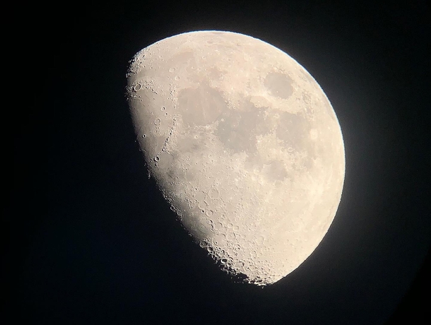 The Moon in waxing gibbous phase in September  