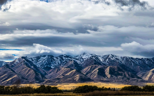 The mountains near Logan Utah 