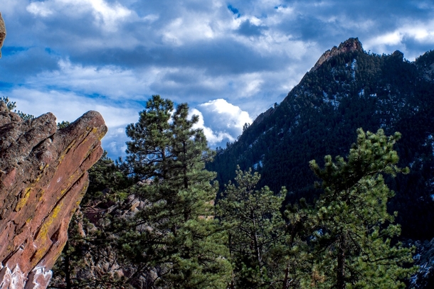 The mountains of Boulder Colorado 