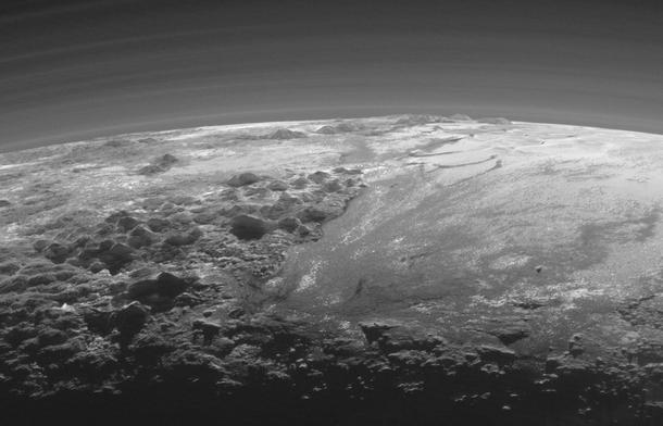 The mountains of Pluto