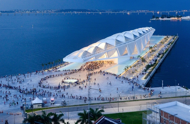 The Museum of Tomorrow is a science museum in the city of Rio de Janeiro Brazil It was designed by Spanish architect Santiago Calatrava and opened in 