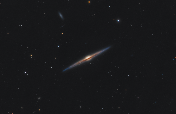 The Needle Galaxy - Deep sky objects can still be photographed from light polluted cities 