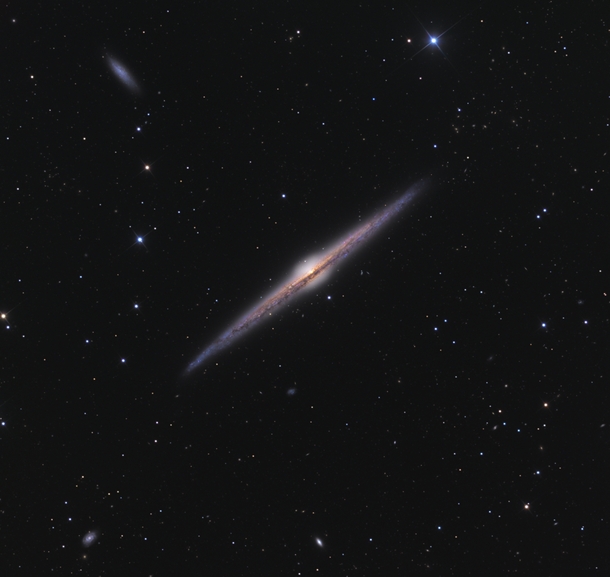 The Needle Galaxy NGC  looks like a flying saucer 