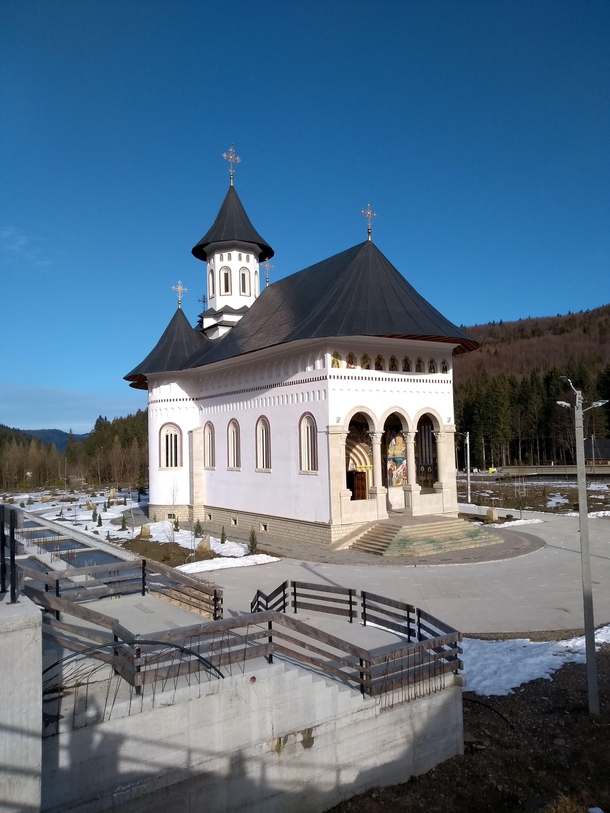 The new church from the Sihstria Putnei Monastery Putna Suceava county Romnia 
