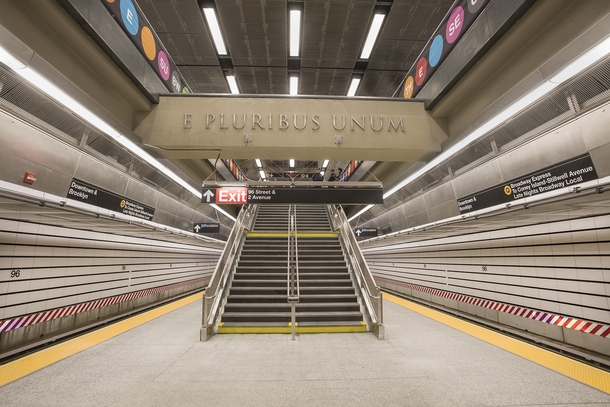 The new th Street NYC Subway station which opened yesterday as part of the new Second Avenue subway expansion 
