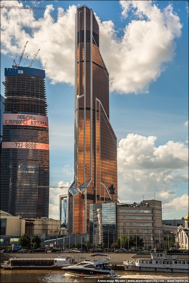 The newly constructed Mercury City Tower Moscow Russia - The tallest building in Europe 