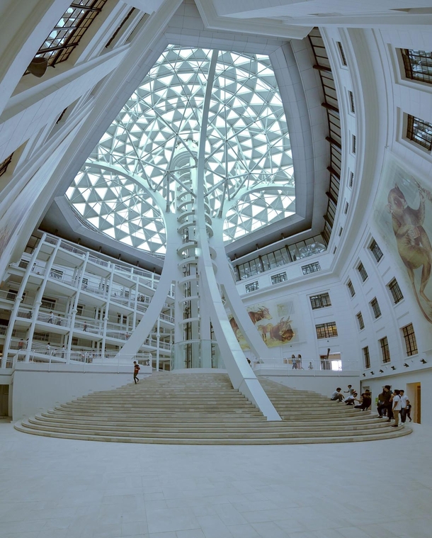 The newly renovated dome of the National Museum of Natural History with tree of life motif Manila - Philippines