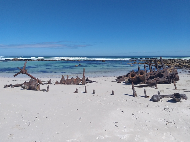 The Nolloth a  shipwreck in Cape Point South Africa 