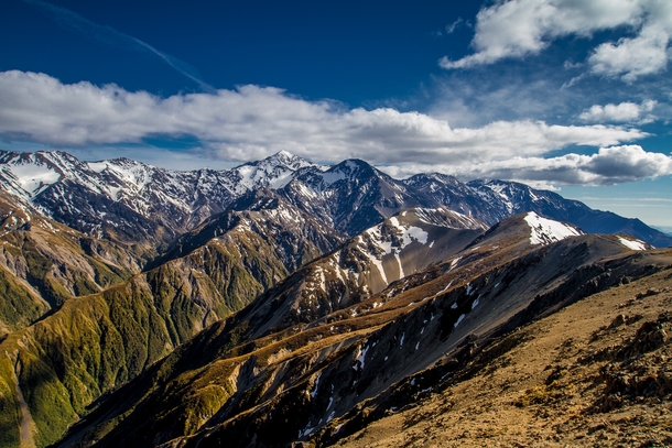 The Northern End of the Southern Alps Kaikoura Ranges New Zealand 