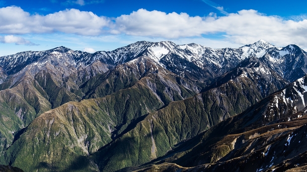 The northern end of the Southern Alps Seaward Kaikoura Range New Zealand 