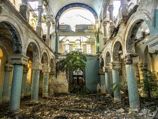 The now-abandoned Great Synagogue of Constanta Romania