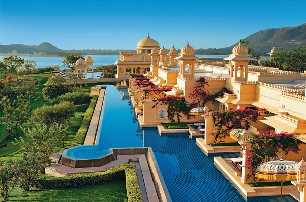 The Oberoi Udaivilas in the capital of the Kingdom of Mewar