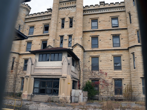 The Old Joliet Prison Main Entrance Joliet Illinois 