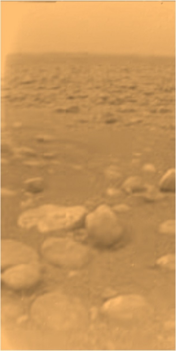 The only photograph from the surface of Saturns moon Titan 