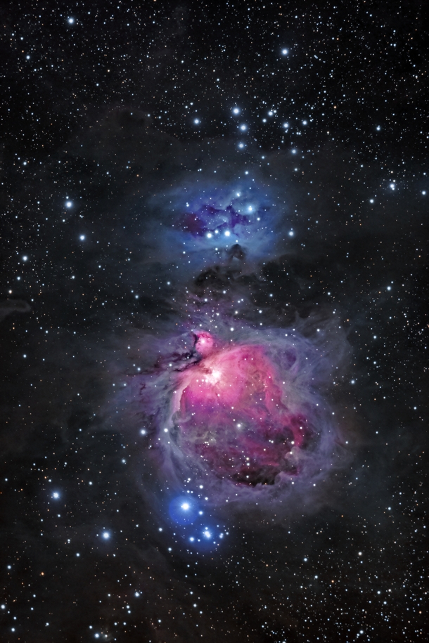 The Orion Nebula and Running Man Nebula  Imaged by Joel Tonyan
