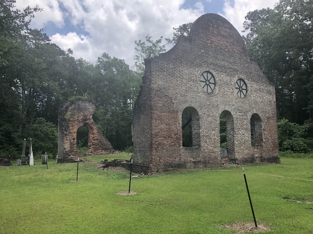 The other day I found an abandoned church dating back to pre revolutionary war times in South Carolina