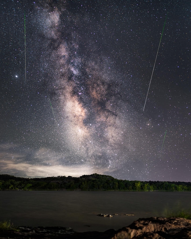 The Perseid meteor shower over Central Texas 
