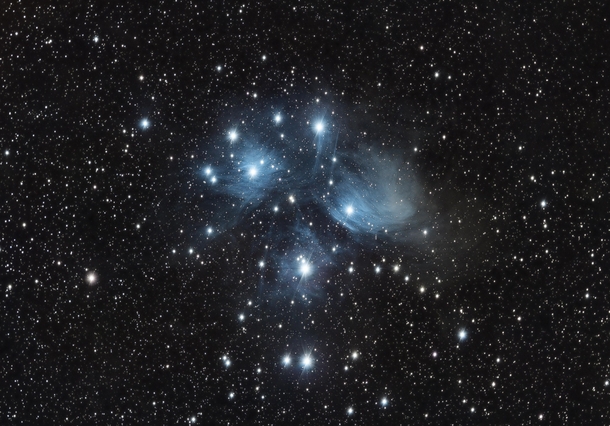 The Pleiades - AKA the Seven Sisters and Messier  - I shot this while on an RV trip with the family near Barrie Ontario Canada Heidi Campgrounds 