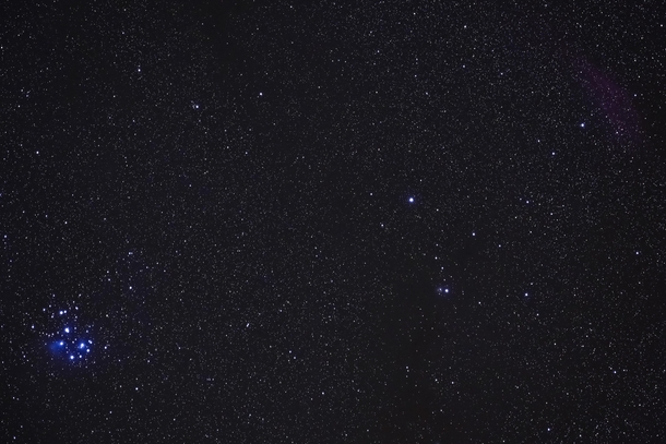 The Pleiades and the California Nebula