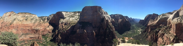 The popular Angels Landing - Zions National Park 
