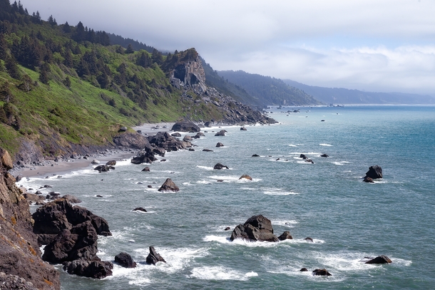 The Redwood groves get most of the love but the coast of Redwood National Park is just as spectacular 