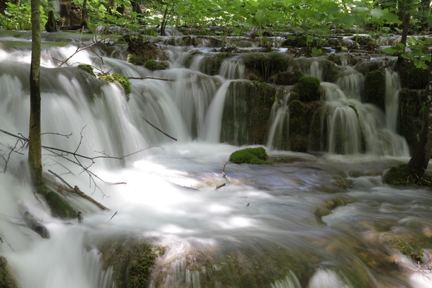 The relaxing waterfalls of Plitvice Lakes National Park Croatia 