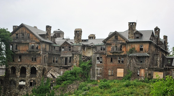The Remains of Halcyon Hall at Bennett College - Millbrook New York USA