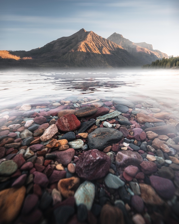 The rocks of Lake McDonald - Glacier National Park MT 