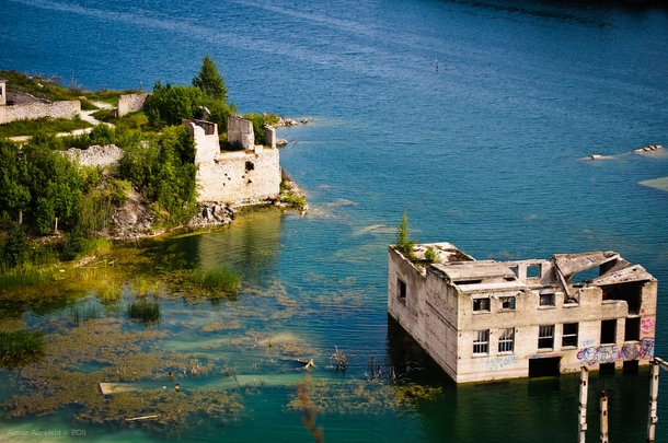 The ruins of an Estonian prison are drowning in the quarry lake where the convicts were once forced to work  by Aimar Aareleid