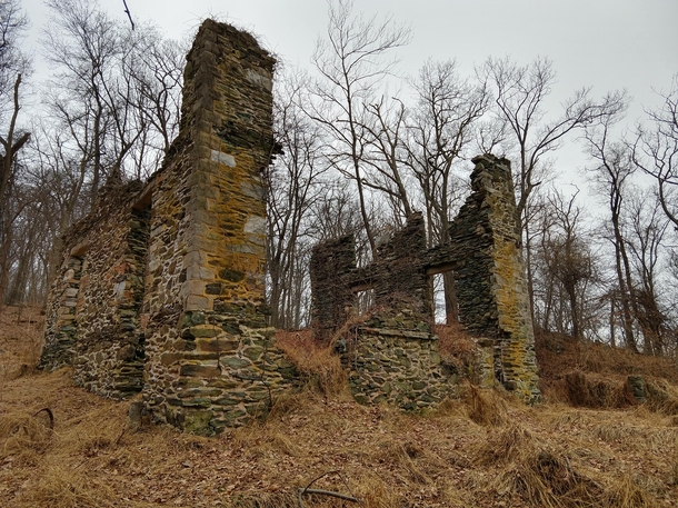 The ruins of the Valley View Manor near Camp David