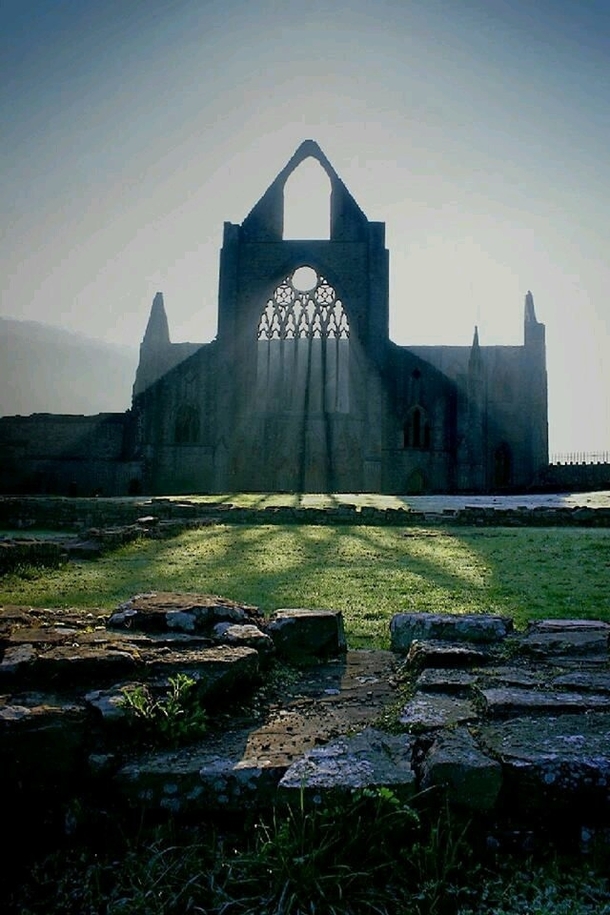 The ruins of Tintern Abbey Tintern Monmouthshire Wales 