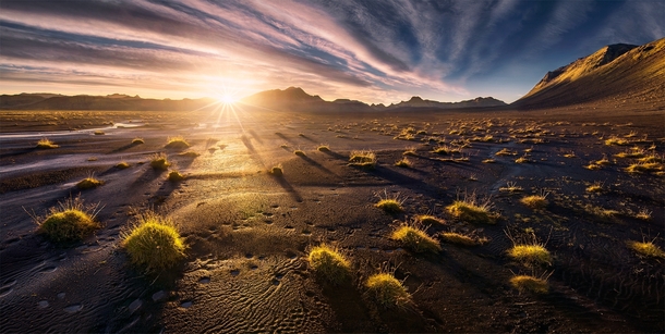 The Shadows and the Sun - the strange landscape of the Icelandic highlands  by Max Rive x-post rIsland