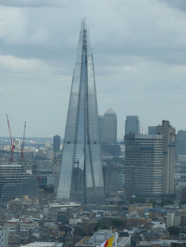 The Shard rising up in London 